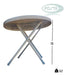 Round Folding Outdoor Table 80 cm for Garden, Beach, and Camping 4