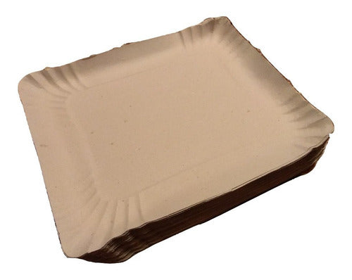 Pack of 100 Gray Cardboard Food Trays Nº1! 0