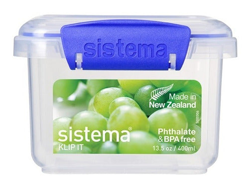 Sistema Packx6 Taper Contenedor Alimento Klip It 400ml Vianda 3