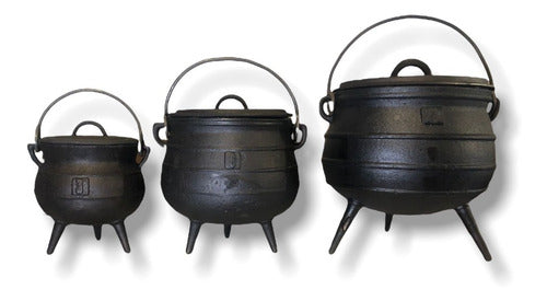 DVL 10 Liters Cast Iron Cauldron - Large 0