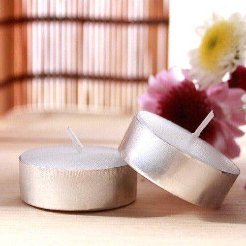 Pack of 6 Night Candles with Tin Pots for Oven in Night Colors - Unscented 0