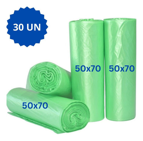 Son Buenas Green Reinforced Waste Bags Roll 50x70 X 30u 0