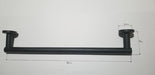 Currao 40cm Palermo Towel Bar in Black Textured Bronze 5