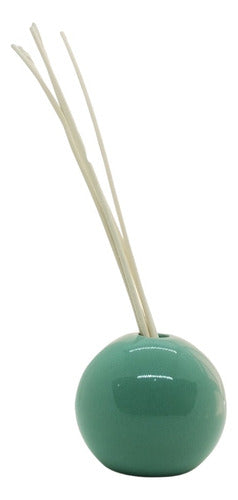 Aero Soft Ceramic Aroma Diffuser Sphere Green 7cm - Energy 500ml Refill 1