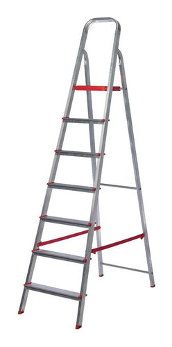 Lüsqtoff Lightweight Aluminum Ladder 7 Steps ESL215-77 0