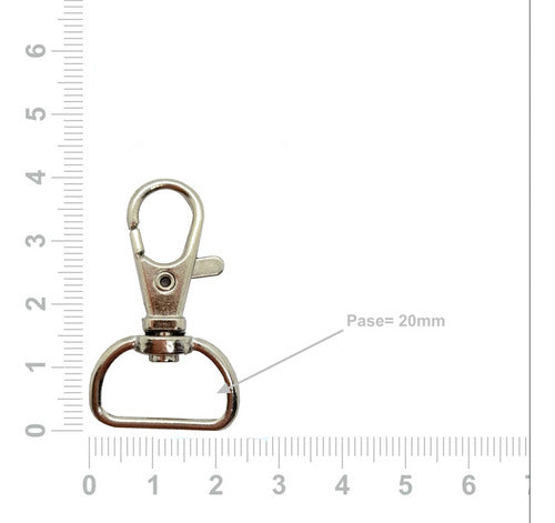 Mosqueton Con Gatillo 20mm Para Mochilas O Carteras X200u. 1