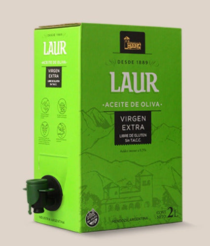 Laur Extra Virgin Olive Oil Bag In Box 2 L. 2 Units 1