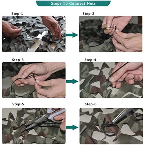 Loogu Camouflage Netting for Shade, Decoration, etc 1.5 X 1 M Cp W 5