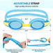 Portzon Black and Blue Unisex Swimming Goggles 3