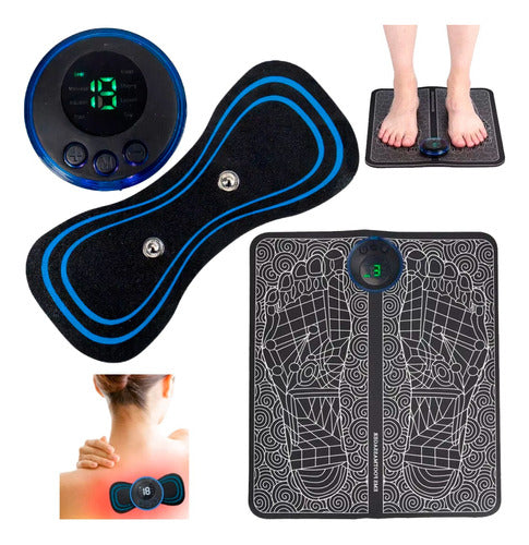 Renkai Kit Masajeadores Portátiles Cuerpo Pies Relax Cervical 0