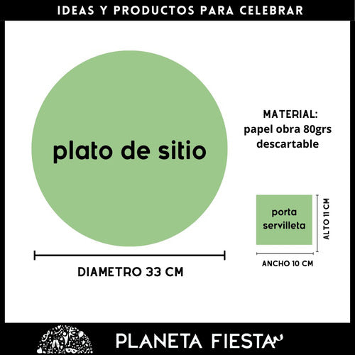 Planeta Fiesta Set of 20 Individual Place Settings Merry Xmas 2