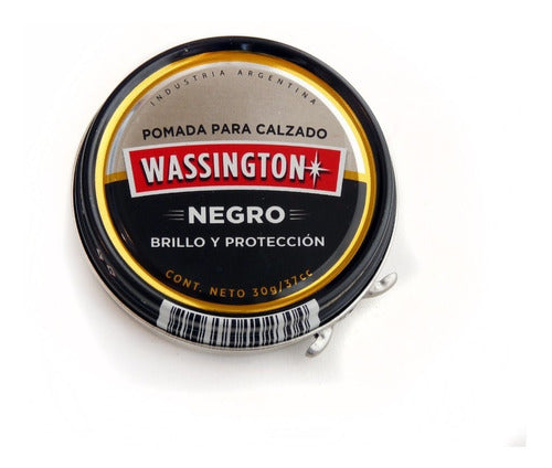 Wassington Pomada Para Calzado Negra X 30 Gr. 1