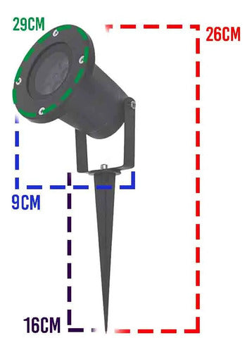 Projetor Led Holografico Coraçao Bivolt Espeto Canhao De Luz 2