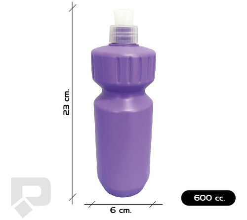 Set of 20 Plastic Sports Water Bottles Candy Bar 600ml 18