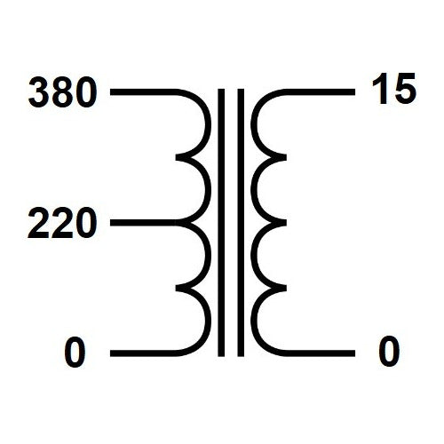 FB Transformador Entrada 220/380V Salida 15V - 20W Obohos 1