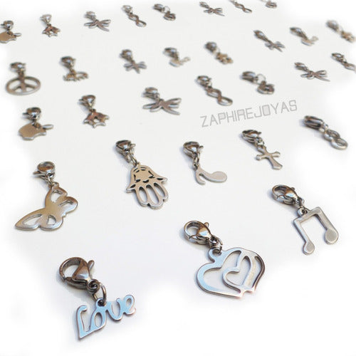 Zaphire Joyas 10 Surgical Steel Charms for Bracelet - Choose Your Designs 0