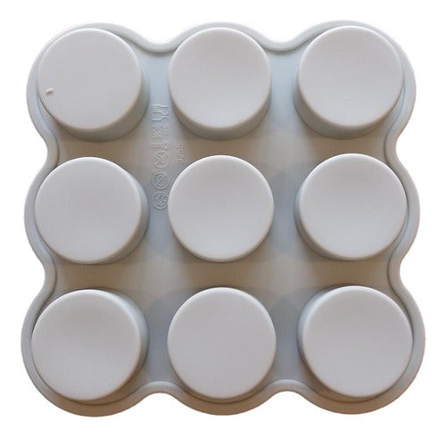 Round Silicone Soap Mold X9. Ideal for Soap (Approx. 25g each) 0