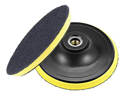 Suporte Para Lixa Com Velcro Politriz Furadeira 125mm M14 0