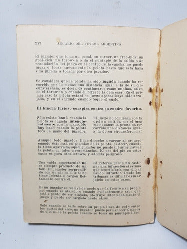 Antiguo Anuario Del Fútbol Argentino 1942 Fixture Mag 57954 7