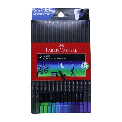 Lapices Colores Faber Castell Colores Frios Super Soft X15 0