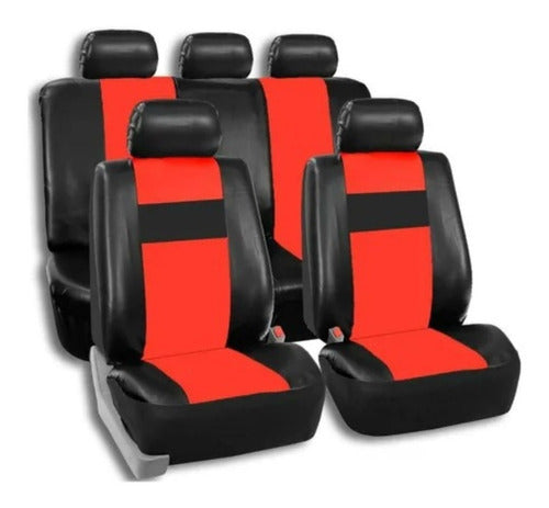 Fundacubre Seat Cover Faux Leather for Corsa Red Super Offer! 0