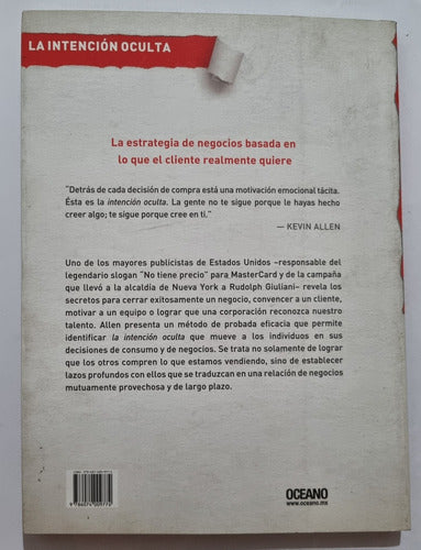 Libro La Intención Oculta De Kevin Allen 1