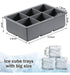 Art Home Silicone Ice Cube Tray with Lid - Large Ice Cubes for Drinks 2