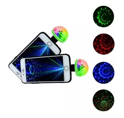 5 RGB LED Audio Rhythmic Disco Ball DJ USB and Phone 4