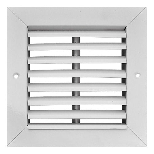 Rejilla Ventilacion Baño 15x15 Acero Inox Exterior 20x20 Bca 0