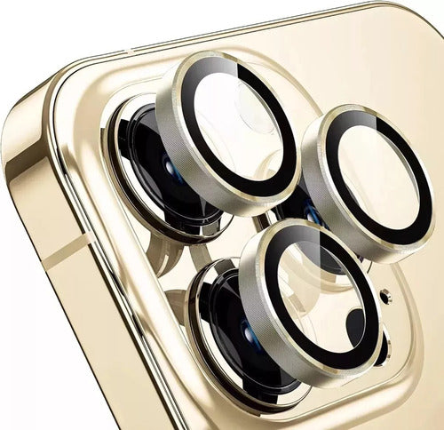 Tempered Camera Protector for iPhone 15 Pro Max Gold 1