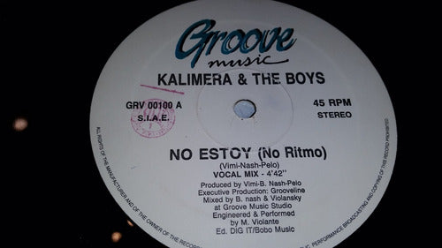 Kalimera & The Boys No Estoy (no Ritmo) Vinilo Maxi Italy 93 2