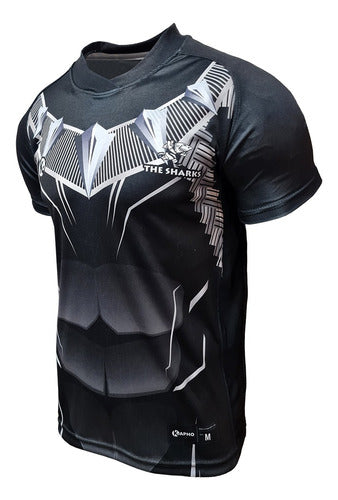 Kapho Rugby Black Panther Silver Jersey for Adults 1