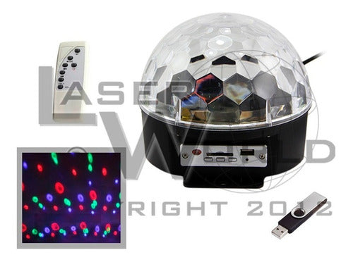 Magic Ball RGB Led Audio-Responsive and MP3 Tricolor, Magical Leds Sphere 2