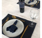 Noi Rectangular Jean Fabric Table Mats Set of 2 2