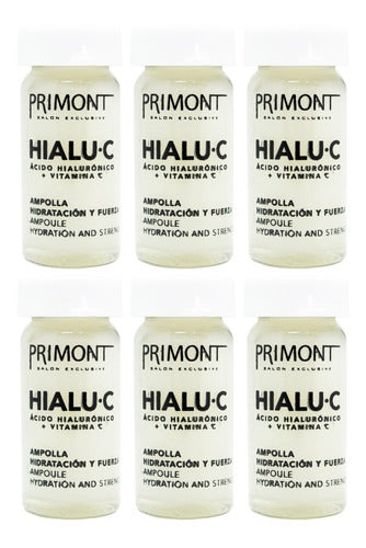 Primont Hialu C Hyaluronic Acid + Vitamin C X6 Ampoules Hair Kit 10ml 0