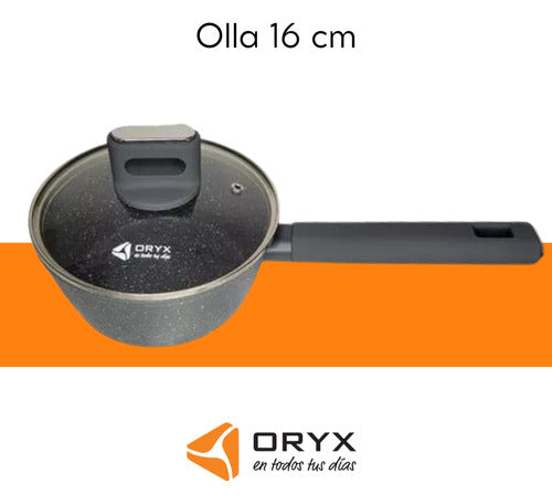 Oryx Batería Cocina Set 3 Piezas Sartén Olla Cacerola 3