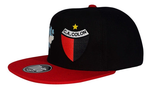 Mdt Cap Flat Bill Colón De Santa Fe Escudo Malvinas Argentinas 1