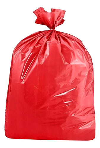 Red Bags for Healthcare 60 x 90 cm 60 Microns 50 Units 0