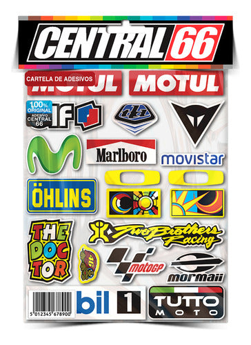 Kit Adesivos Patrocinios M04 Bueno Jbr 150e 0