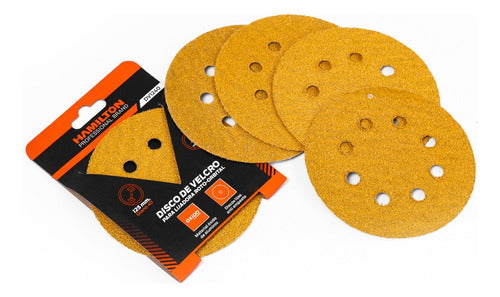 Hamilton Set of 5 Velcro Sandpaper for Orbital Sander 125mm G80 2