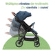 Bebesit Sprint Stroller in Blue with Black Frame 3