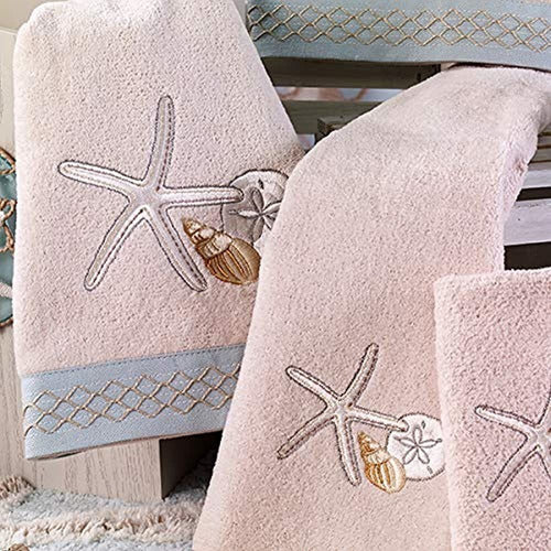 Avanti Linens Seaglass Collection, Embroidered Towel Set 2