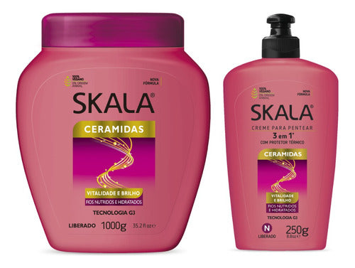 Skala 1 Kilo + 3 In 1 Vegan Leave-In Cream 250g 0