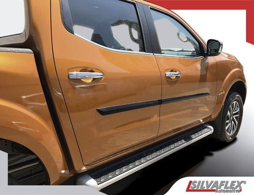 Silvaflex Baguetas Laterales Nissan Frontier 2016/2020 Negra 2