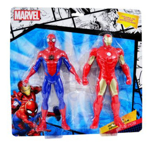 SBG Spiderman and Iron Man Articulated Figure 23cm - 54008 0