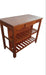 Breakfast Bar Island Table with Shelves 0