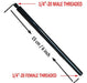 Pmsanzay Mini Extension Pole for Tripod/Monopod | Black/Metal 1