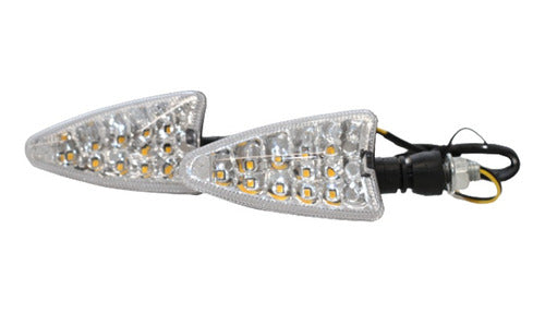 Luxled Juego De Faros Led Guiño Ambar Moto 12v 5w 0