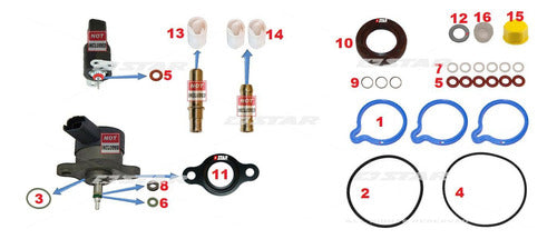 FLAG High Pressure Pump Repair Kit CP1 206 306 307 1