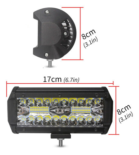 Import Parts LED Work Light 120W 12V 24V High Power Auxiliary Light Bar 2